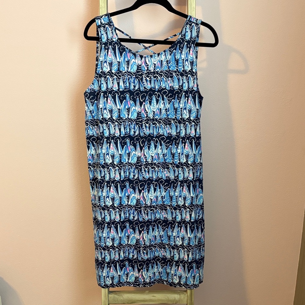 Lilly Pulitzer Nautical Blue and White Mini Dress